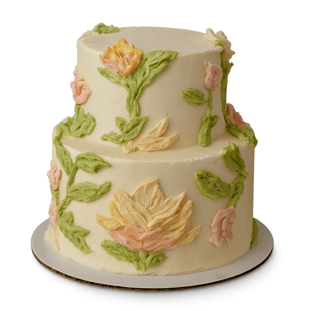 Custom flower cake