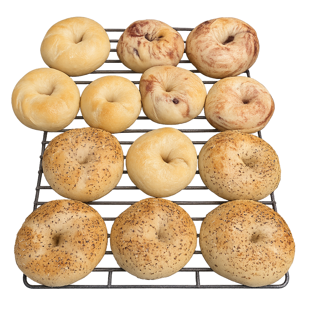 Fresh bagels and pastries