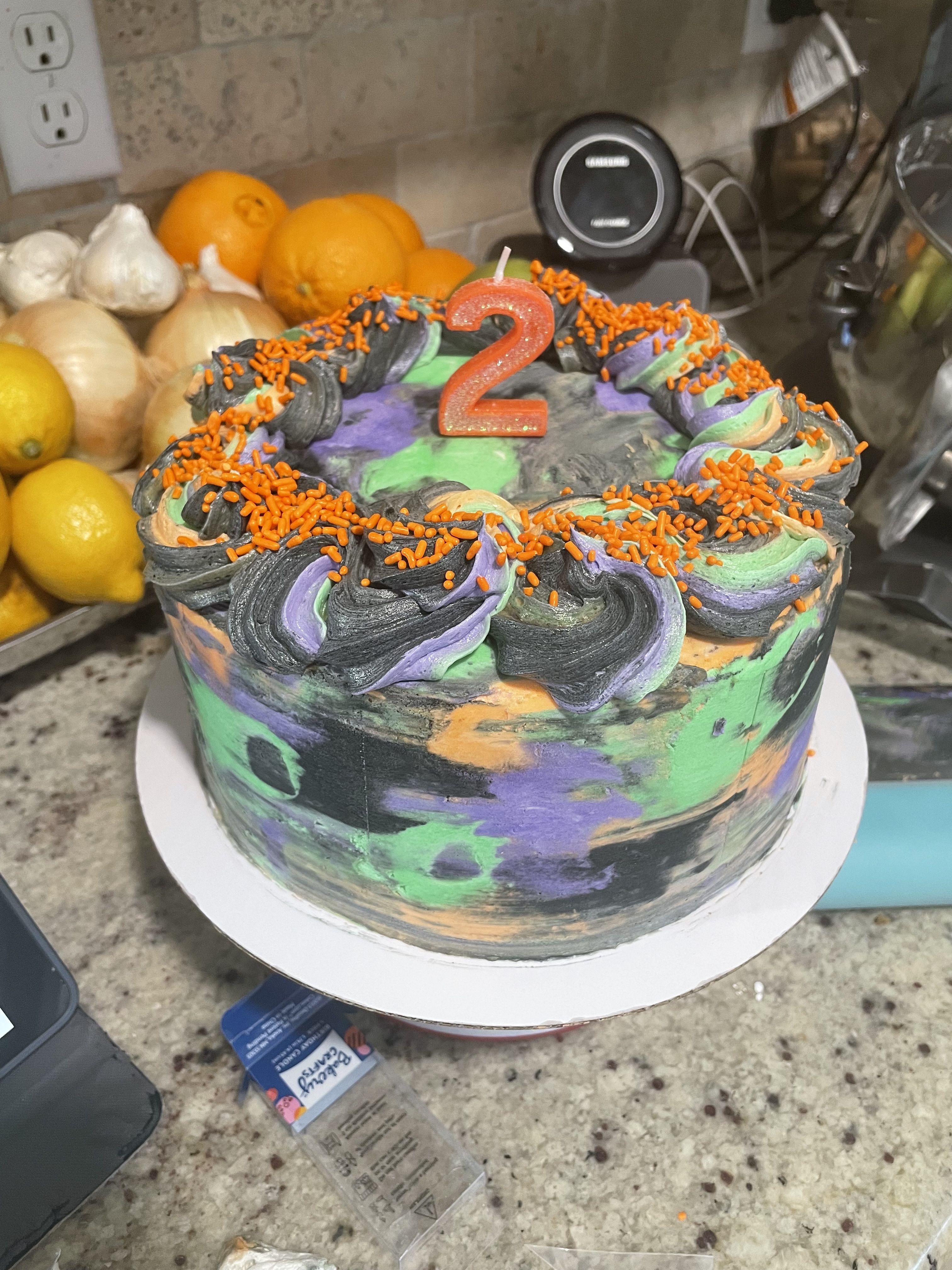 Halloween Birthday Cake 1