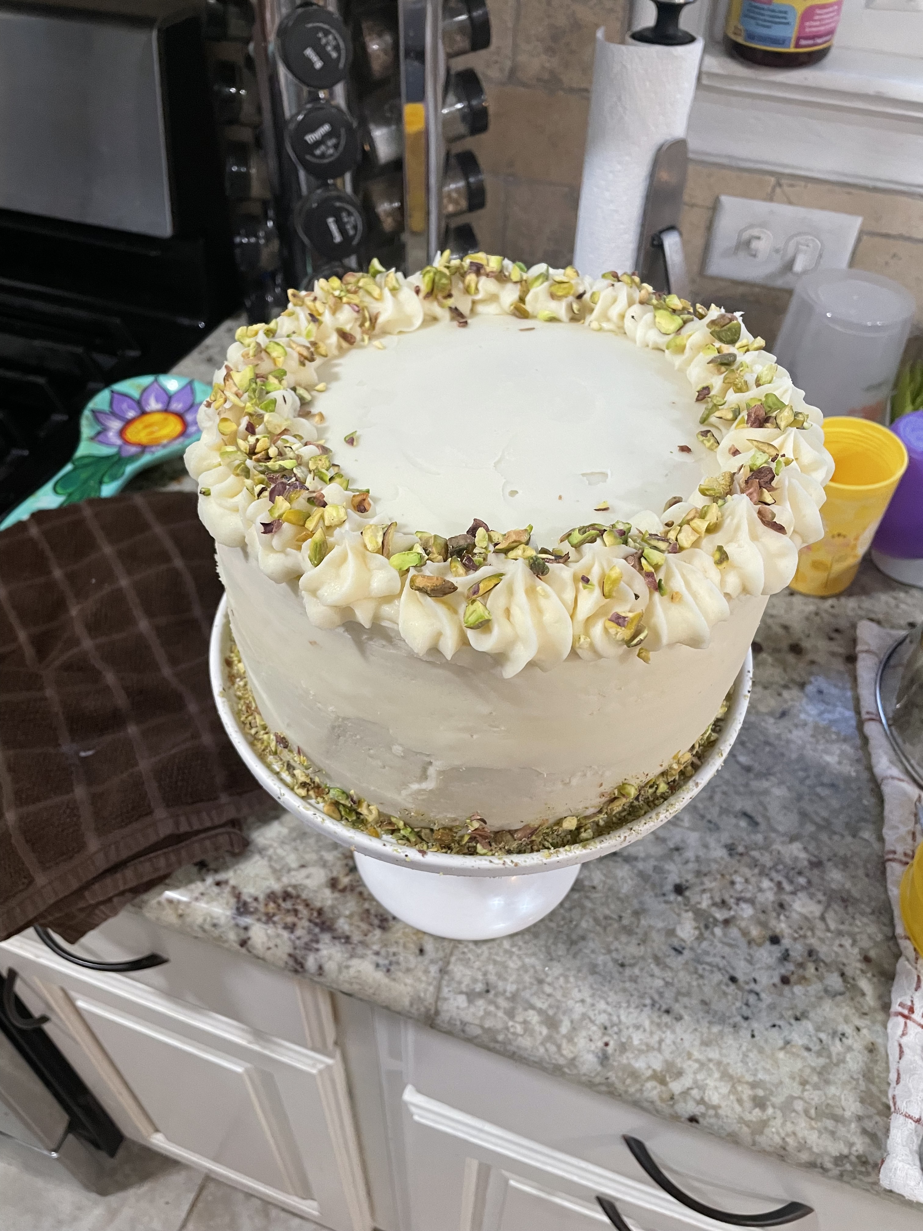 Pastachio Marscopone Cake