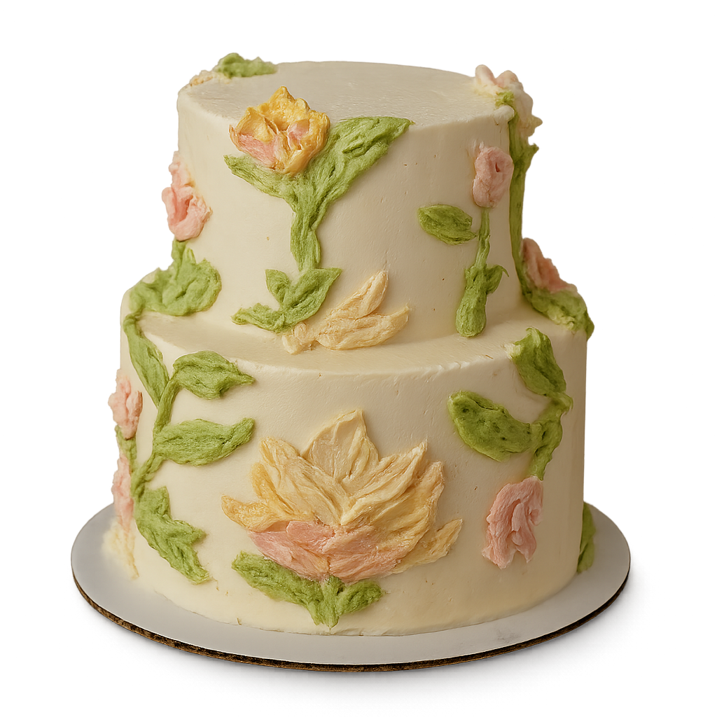 Custom flower cake